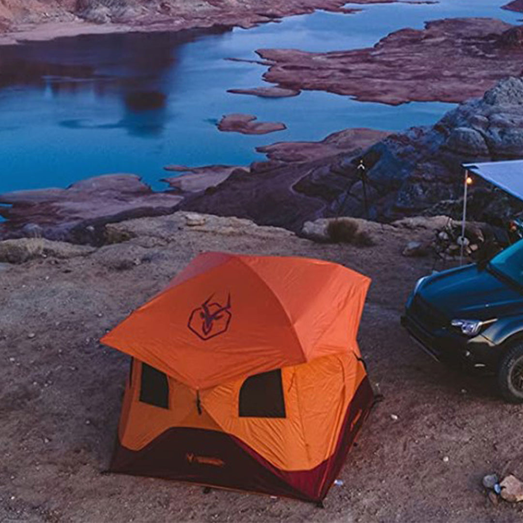 Gazelle T4 94" x 94" 4-Person Camping Tent with Removable Floor & Fly (Open Box)