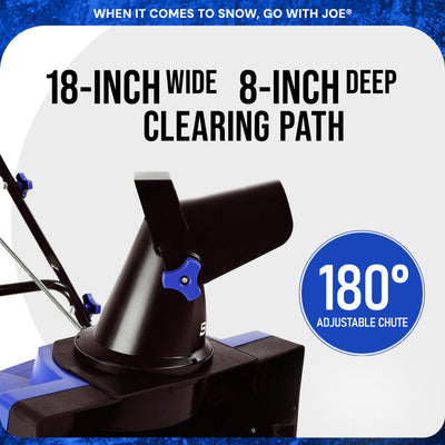 Snow Joe Electric Snow Blower, Push Thrower for Driveway Snow Removal, SJ618E - VMInnovations