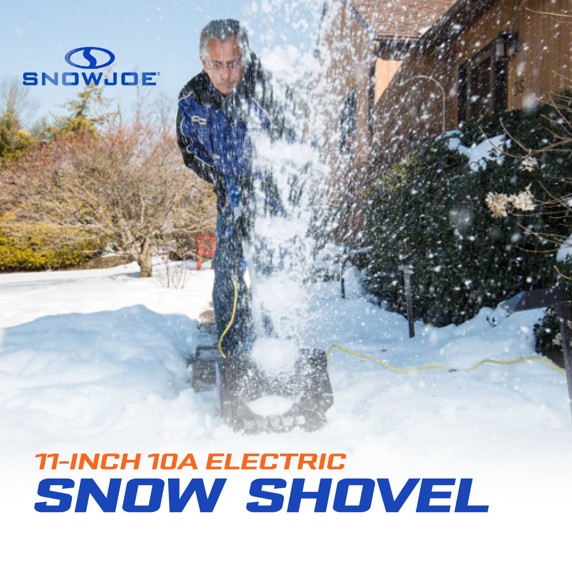 Snow Joe 10" 10 Amp Motor Ergonomic Corded Snow Shovel w Headlights (Used) - VMInnovations
