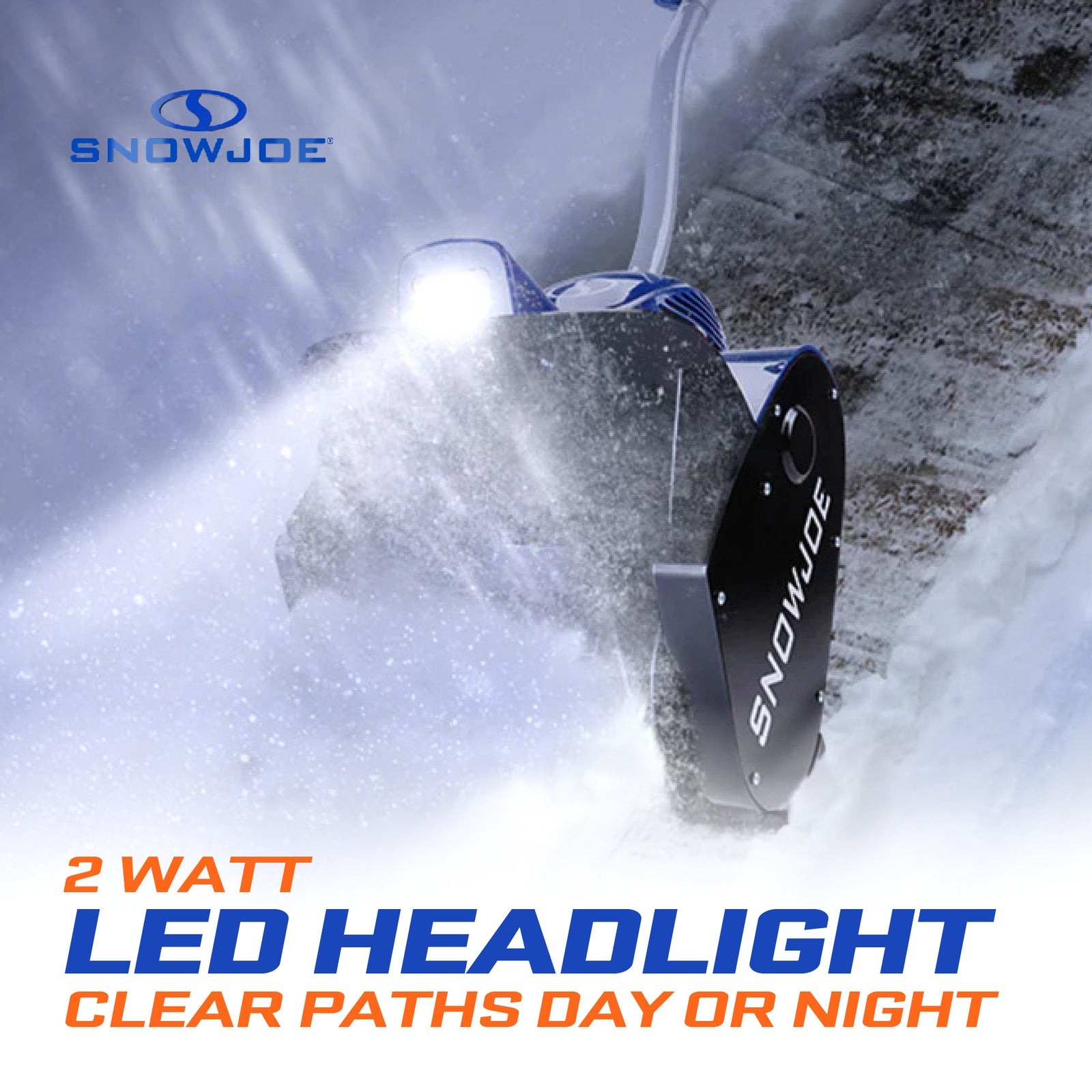 Snow Joe Corded Electric Snow Shovel, 10 Amp Powered Snow Thrower with Headlight and 11" Clearing Path for Decks, Steps, Patios and Sidewalks, 324E - VMInnovations