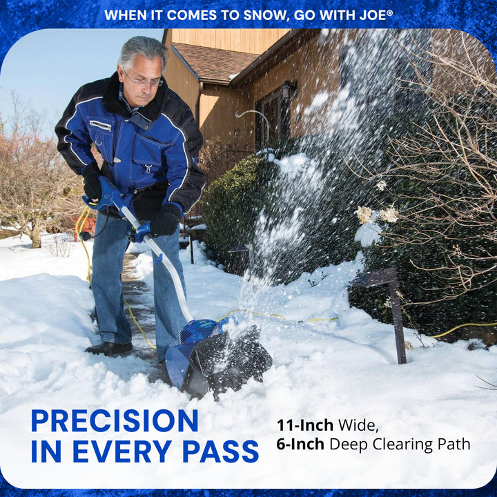 Snow Joe 10" 10 Amp Motor Ergonomic Corded Snow Shovel w Headlights (Used)