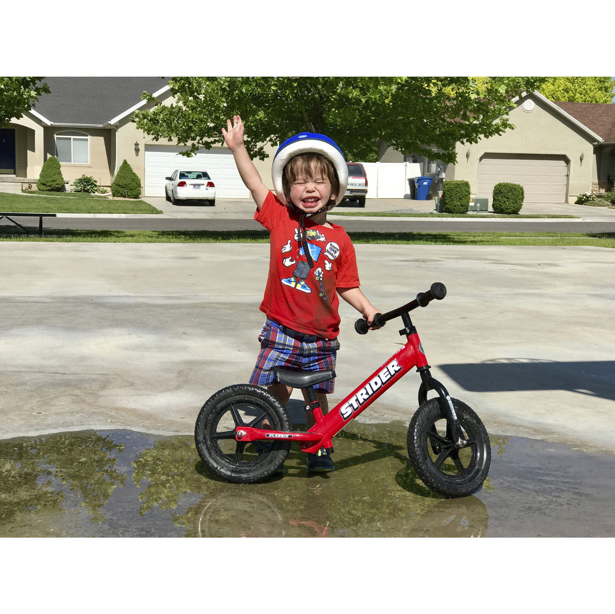 Strider 12 Classic Entry Balance Bike for Toddlers 18-36 Months, Red (Open Box)