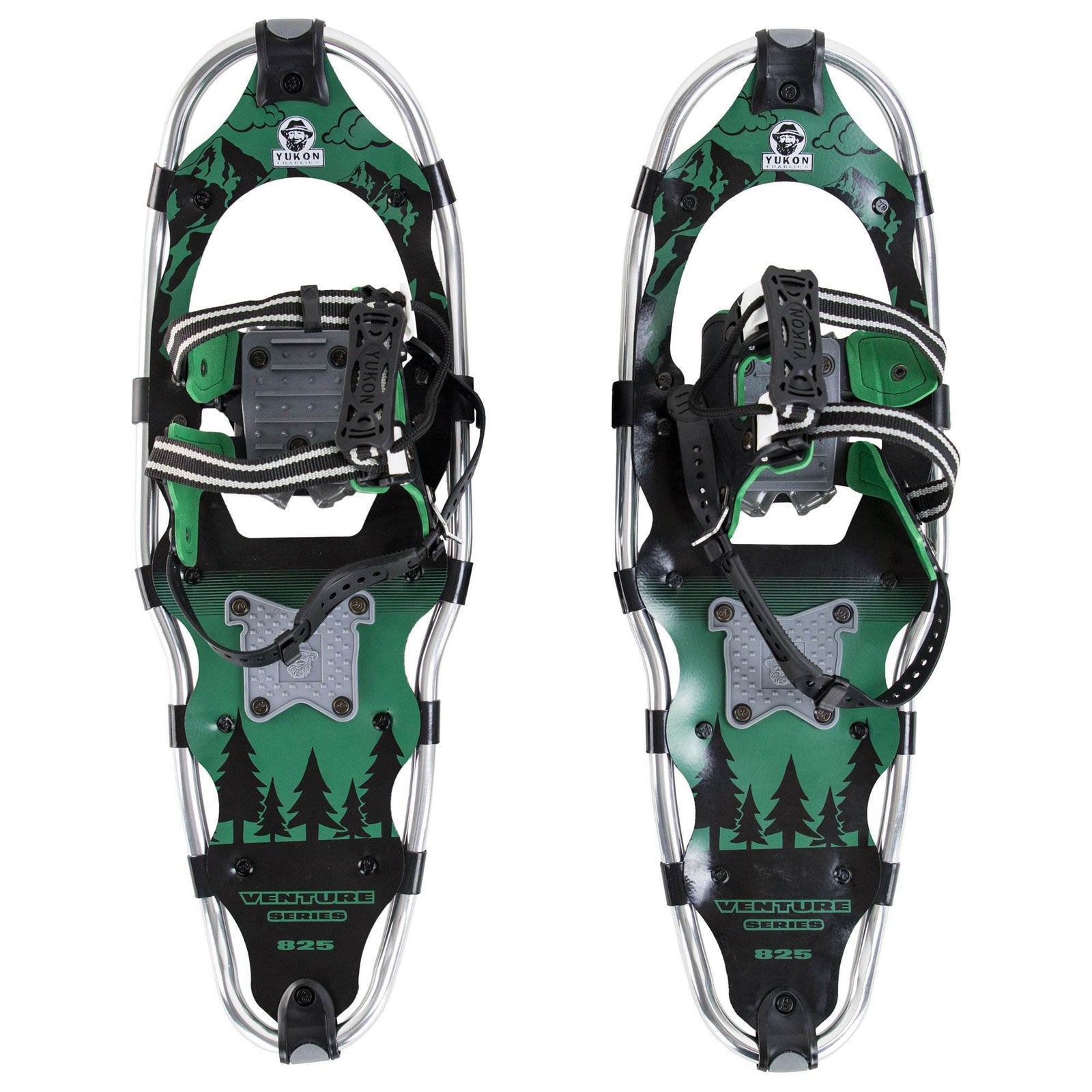 Yukon Charlie's Advanced 9x30 Inch Men's Snowshoe Kit with Aluminum Poles & Bag - VMInnovations