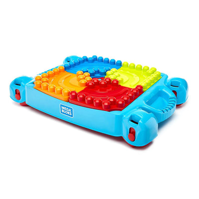 Mega Bloks Build n Learn Building Blocks Set Activity Kids Play Table (Open Box)