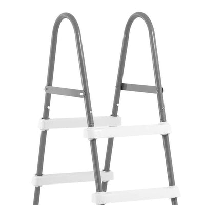 Intex Steel Frame Above Ground Swimming Pool Ladder for 48 Inch High Wall Pools (Refurbished)