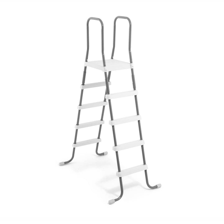 Intex Steel Frame Above Ground Swimming 52" Wall Height Pool Ladder (Open Box)