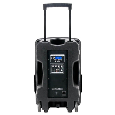 American Audio 15" 2 Way Portable Powered Wireless Speaker with Wheels LTX15BT