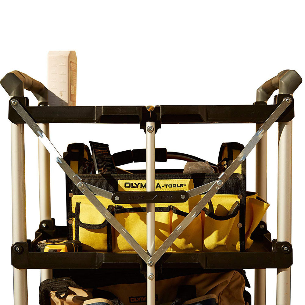 Olympia Tools 85-188 Pack N Roll 3 Tier Collapsible Storage Rolling Service Cart