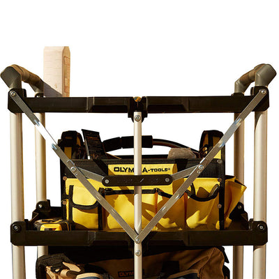 Olympia Tools 85-188 Pack N Roll 3 Tier Collapsible Storage Rolling Service Cart
