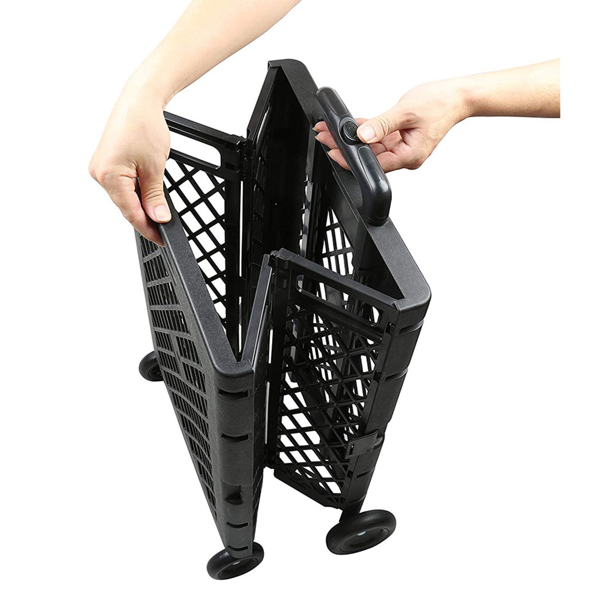 Olympia Tools Pack n Roll Portable Folding Mesh Rolling Storage Cart (Open Box) - VMInnovations