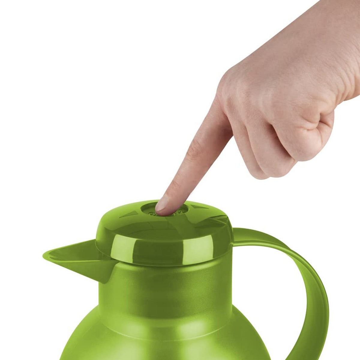 Emsa Samba 34 Ounce Hot Cold Coffee Vacuum Insulated Thermal Jug Pitcher, Green
