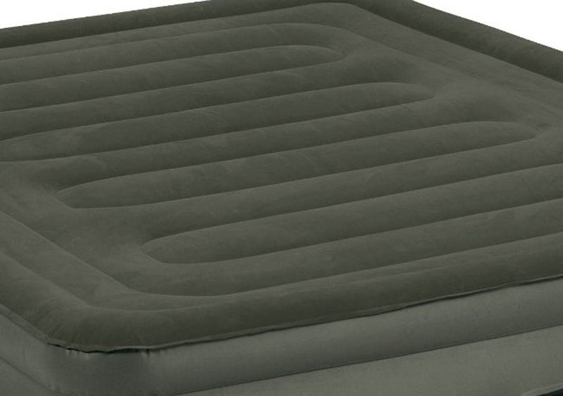 Insta-Bed Queen Raised 22" Air Mattress Bed with Built-In Pump and Bedding Set