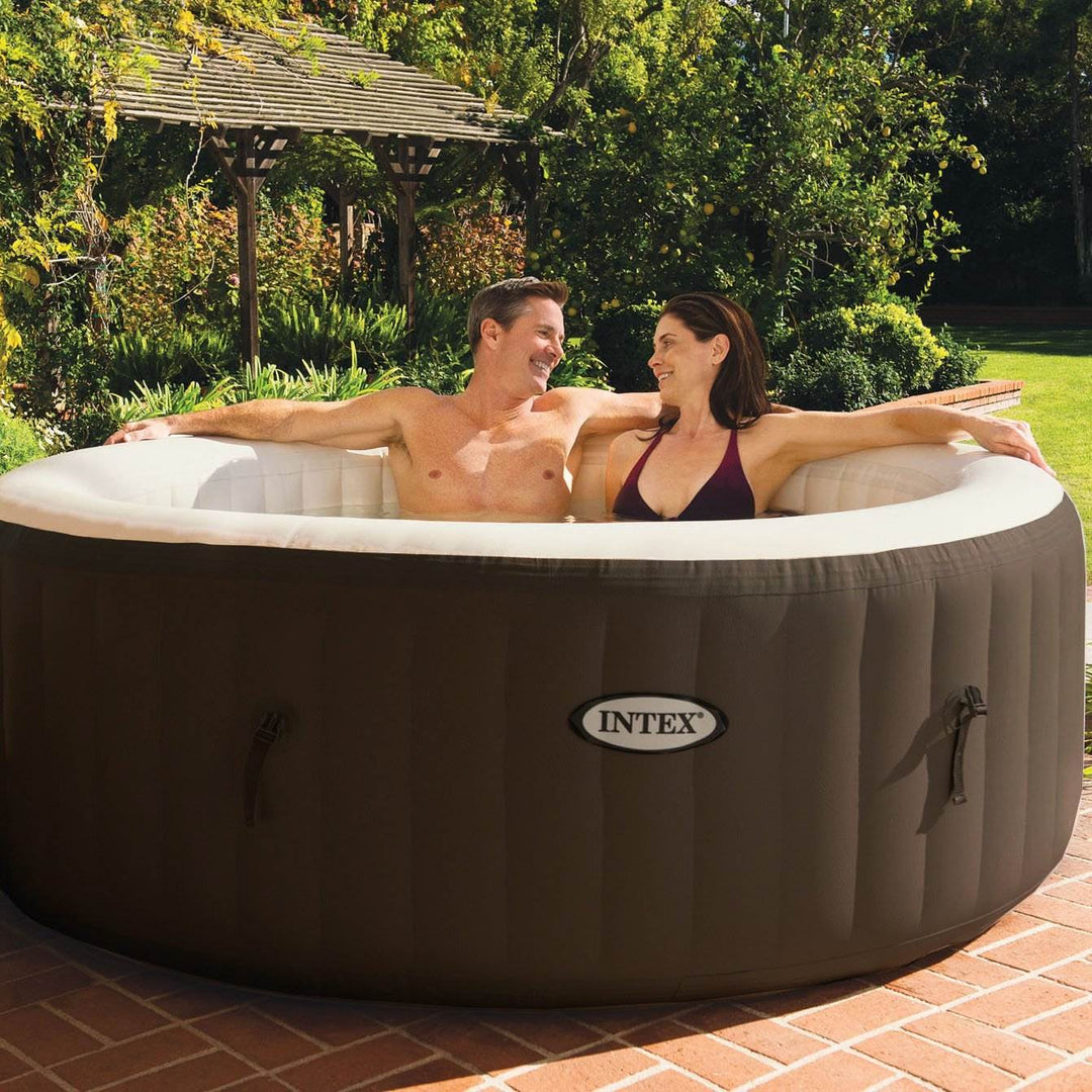 Intex PureSpa 4-Person Inflatable Bubble Jet Spa Heated Hot Tub (Open Box)