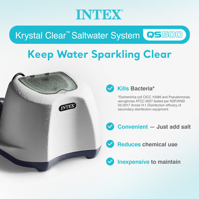 Intex Krystal Clear Saltwater System 7000 G Above Ground Pool(Open Box) (6 Pack)