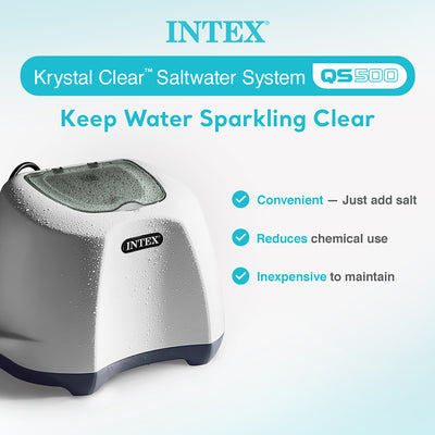 Intex Krystal Clear Saltwater System 7000G Above Ground Pool(Open Box) (2 Pack) - VMInnovations