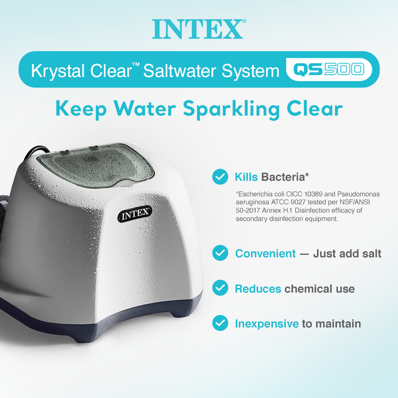 Intex Krystal Clear Saltwater System for 7000 Gallon Above Ground Pool(Open Box)