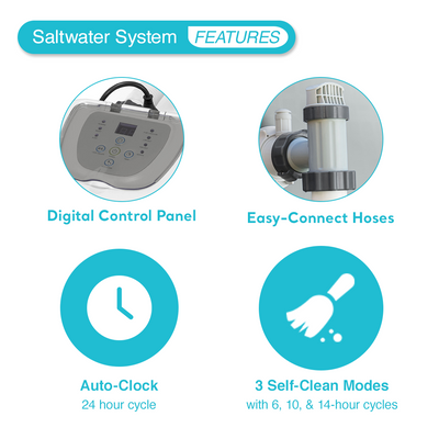 INTEX Saltwater System and Sand Filter Pump Set for Above Ground Swimming Pool