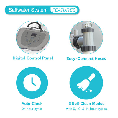 Intex Krystal Clear Saltwater System 7000G Above Ground Pool(Open Box) (2 Pack) - VMInnovations
