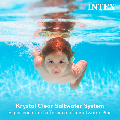 Intex Krystal Clear Saltwater System 7000G Above Ground Pool(Open Box) (2 Pack)