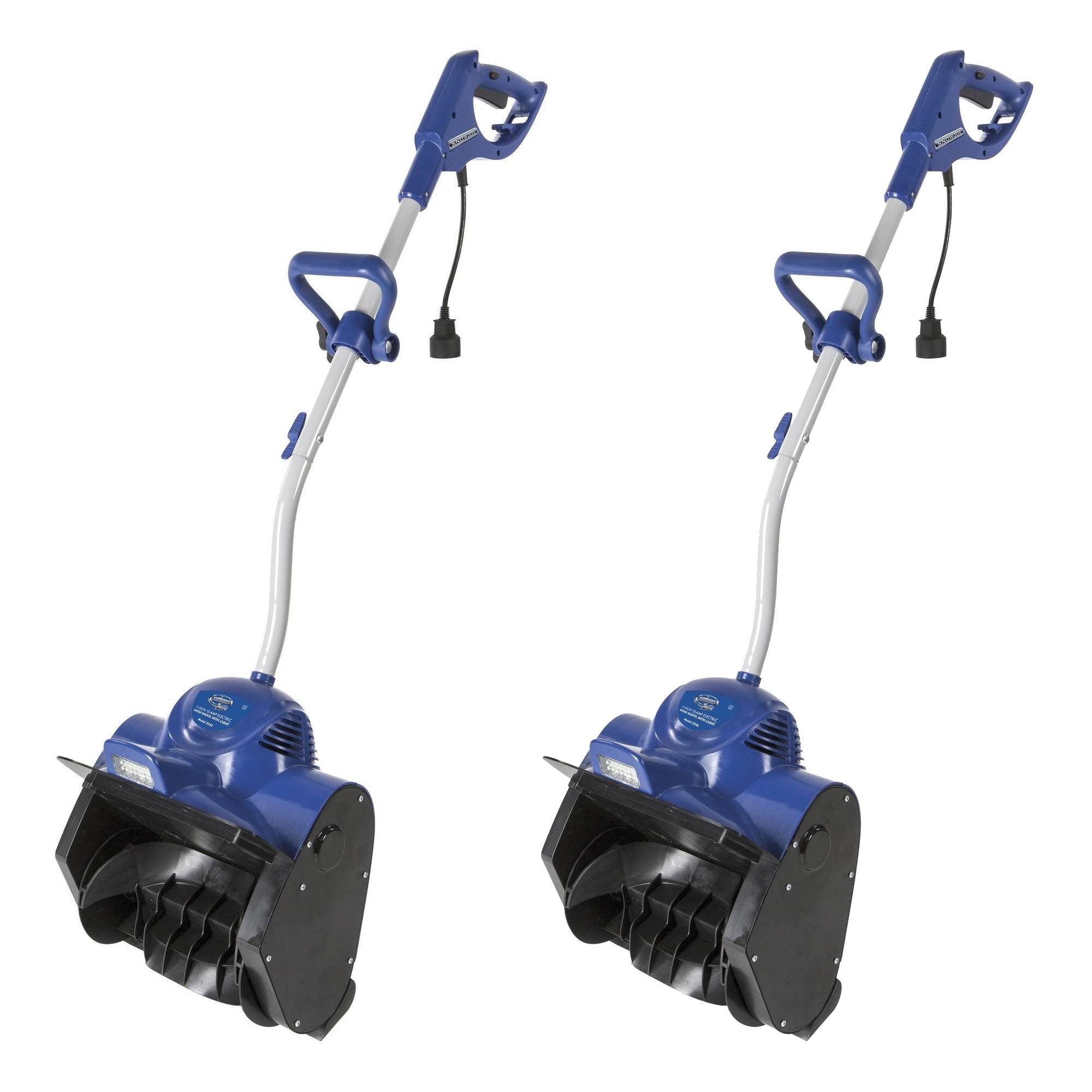 Snow Joe 11 Inch 10 Amp Motor Corded Electric Snow Shovel w Headlights (2 Pack) - VMInnovations