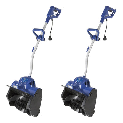 Snow Joe 11 Inch 10 Amp Motor Corded Electric Snow Shovel w Headlights (2 Pack) - VMInnovations