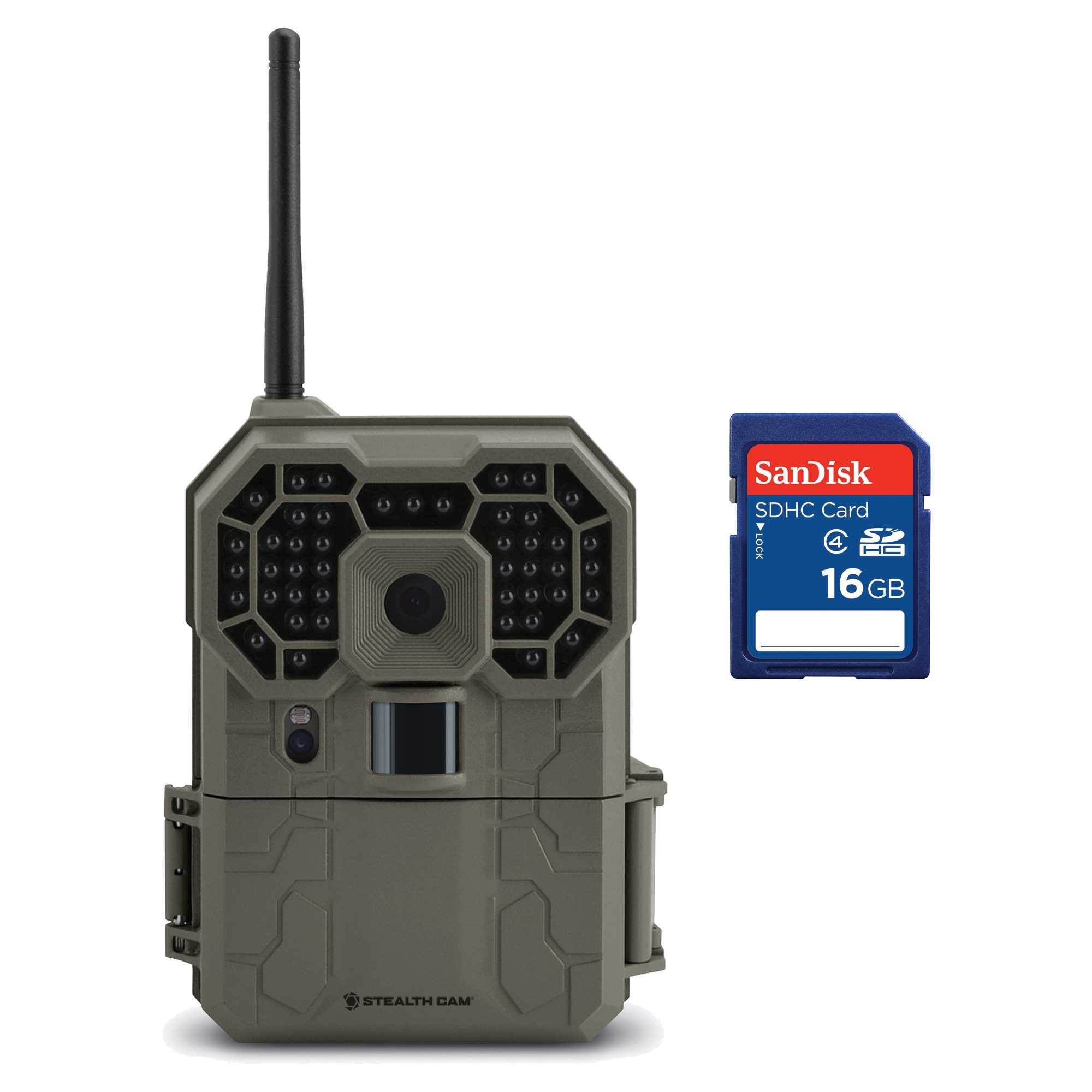 Stealth Cam GXW 12MP 1080p HD No Glo IR iOS & Android Game Camera + 16GB SD Card