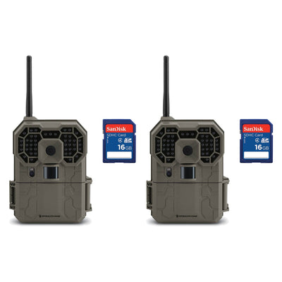 Stealth Cam GXW 12MP 1080p HD iOS & Android Game Camera, 2 Pack + 16GB SD Cards