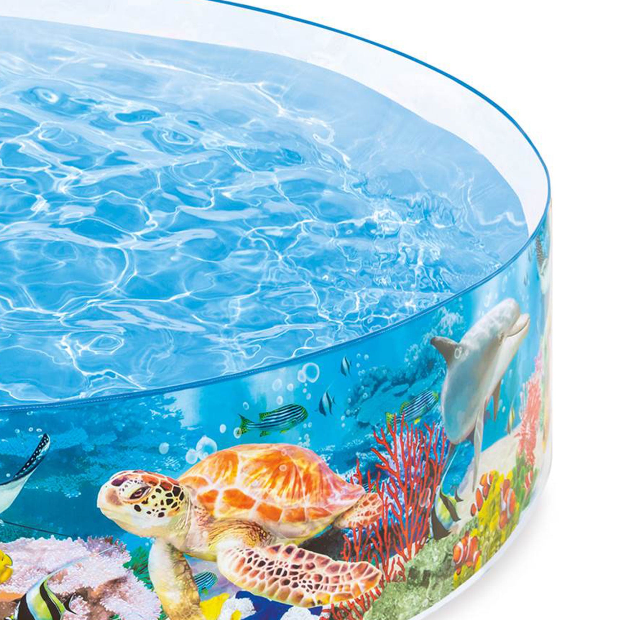 Intex Deep Sea Blue 8 x 1.5 Foot Kids SnapSet Swimming Pool (Open Box) (4 Pack) - VMInnovations