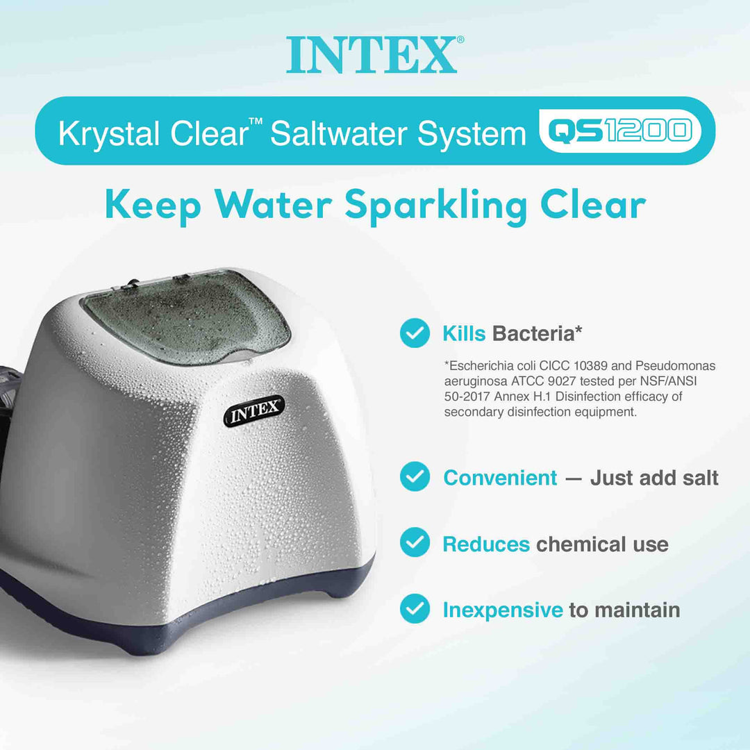 Intex Krystal Clear Saltwater Pool Chlorinator and Intex Automatic Pool Vacuum