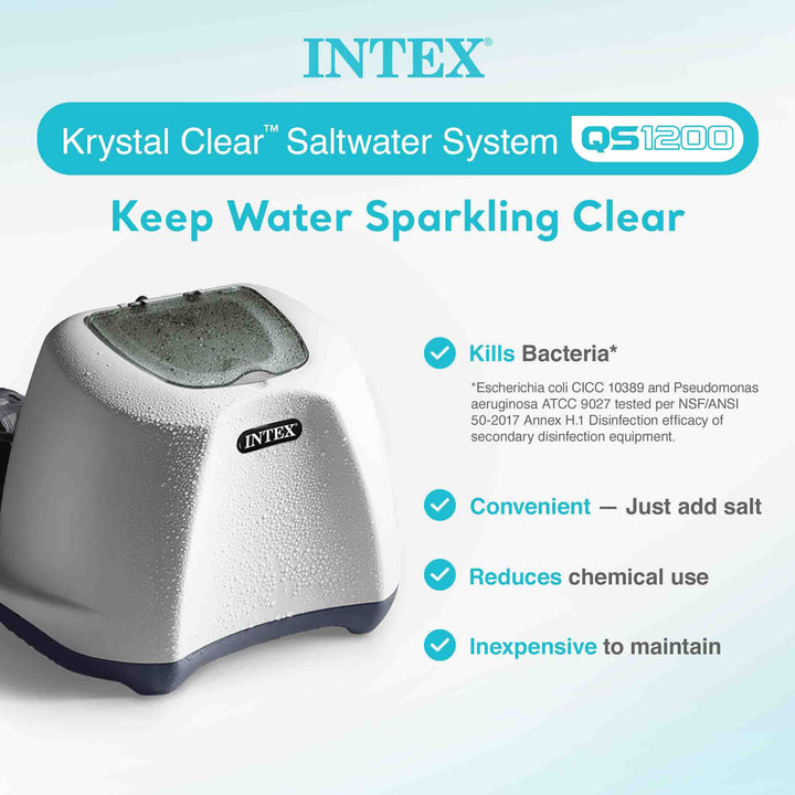 Intex CG-26669 120V Krystal Clear Saltwater Pool Chlorinator (Open Box) (6 Pack)