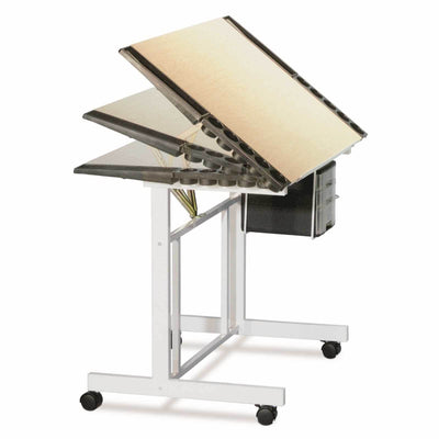 Studio Designs Deluxe Arts and Crafts Drawing and Drafting Table, White & Maple
