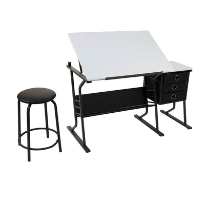 Studio Designs Adjustable Tilting Arts & Crafts Desk Table w/ Stool (Open Box)