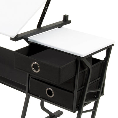 Studio Designs Eclipse Tilting Drawing Arts, and Crafts Desk w/ Stool (Damaged)