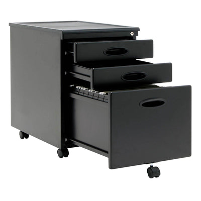 Studio Designs Home Office 3 Drawer Mobile File Storage Cabinet, Gray (Open Box)