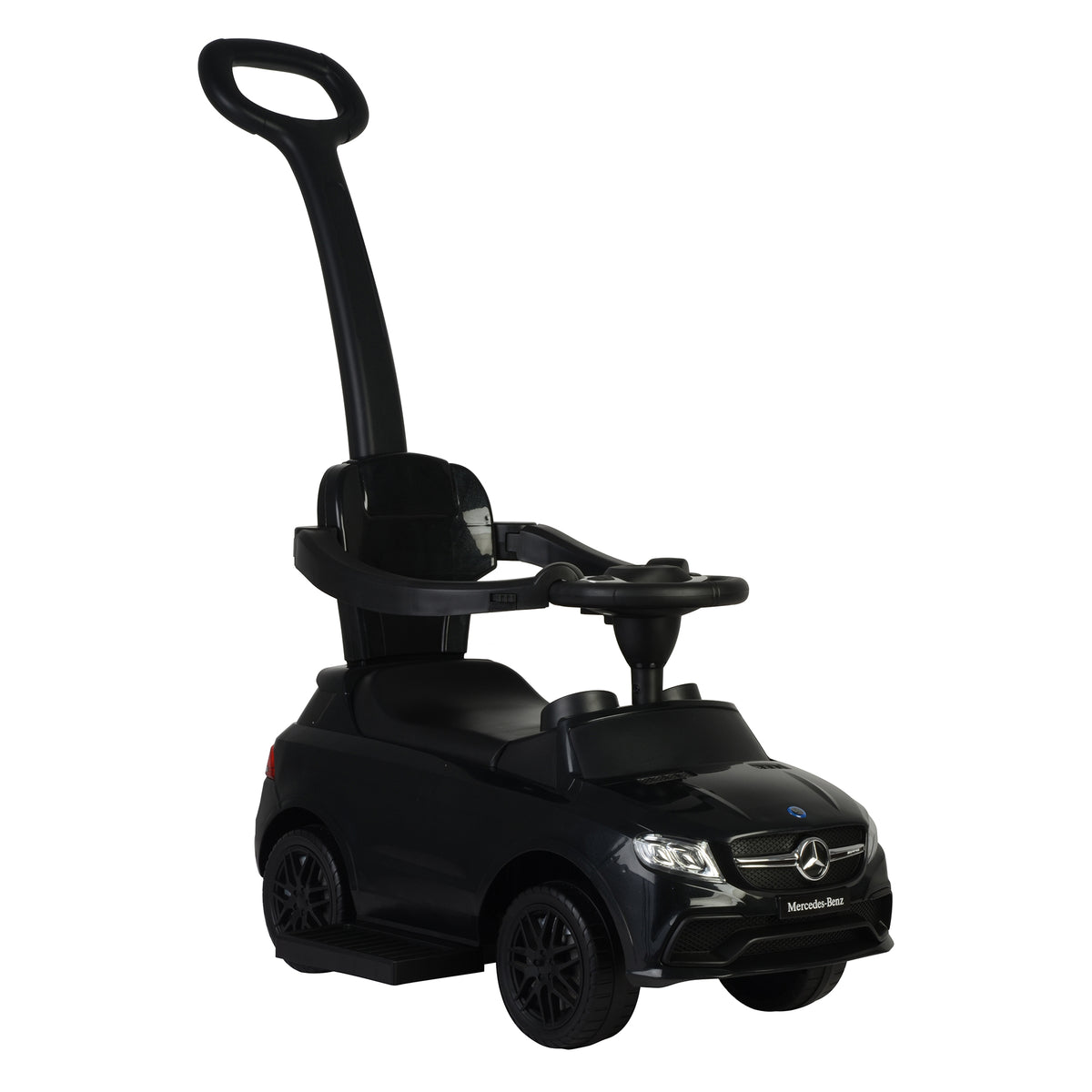 Best Ride On Cars Baby 3-in-1 Mercedes Push Car Stroller with LED Lights (Used)