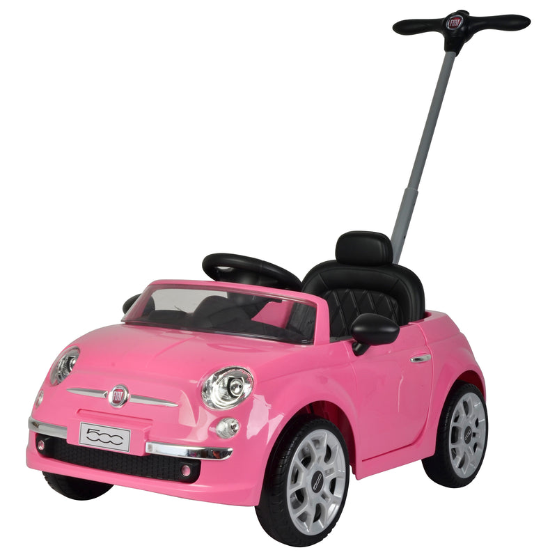 Best Ride On Cars 2-in-1 Fiat 500 Model Toddler Toy Push Car Stroller (Used)