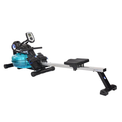 Stamina Elite Cardio Exercise Home Fitness Wave Water Rowing Machine Rower + Mat
