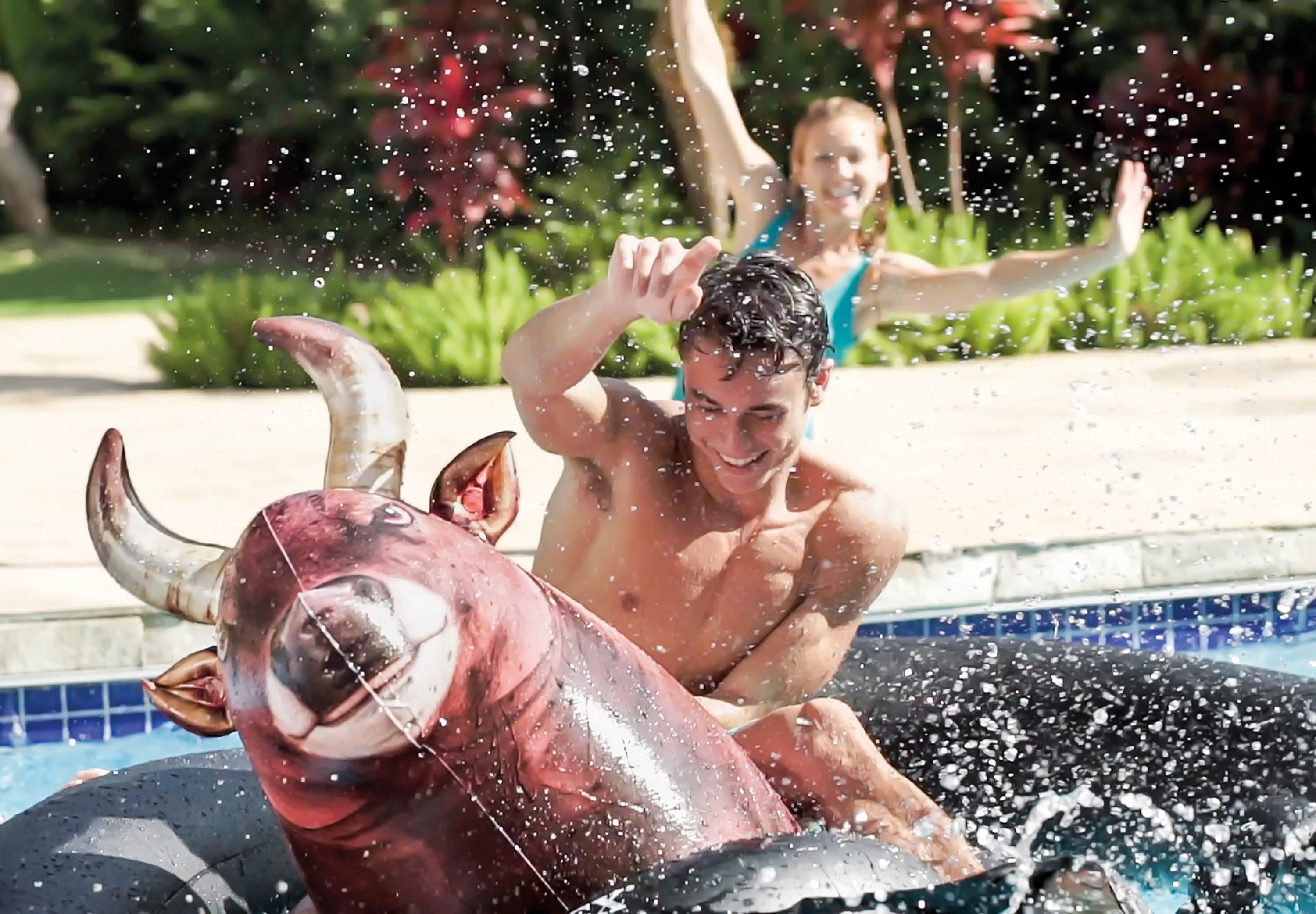 Intex Inflatabull Bull-Riding Inflatable Swimming Pool Lake Fun Float 56285EP - VMInnovations