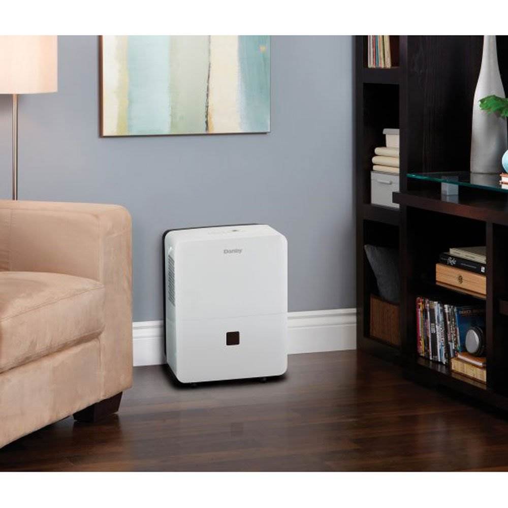 Danby Energy Star Rated 50 Pint 3,000 SF Portable Dehumidifier, White (Open Box)