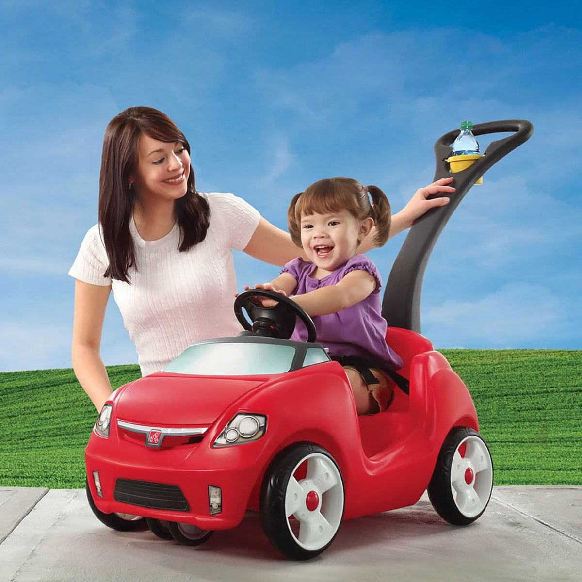 Step2 Easy Steer Children's Sportster Ride-On Car Push Pull Toy, Red (Open Box)