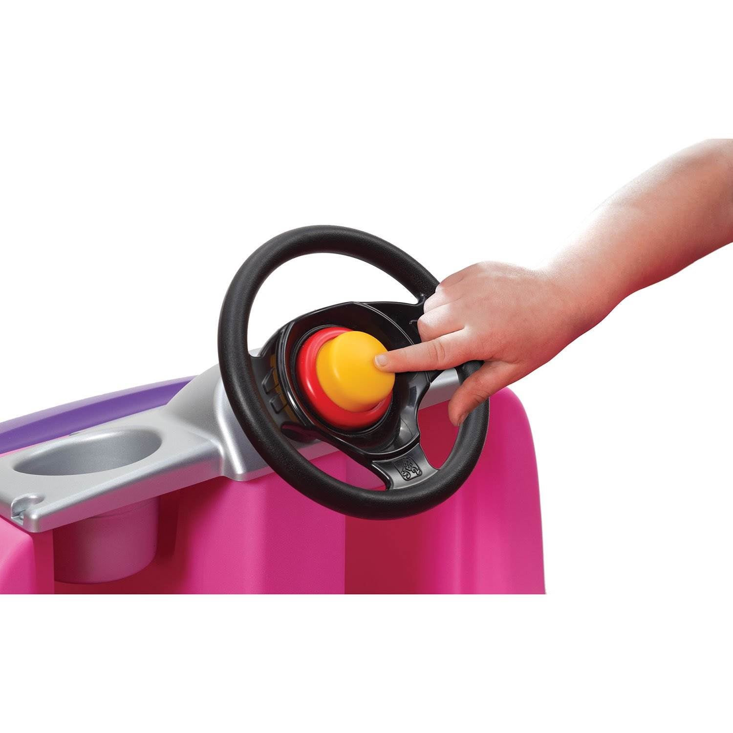 Step2 Kids' Whisper Ride II Push/Pull Ride On Toy, Pink (Open Box) - VMInnovations