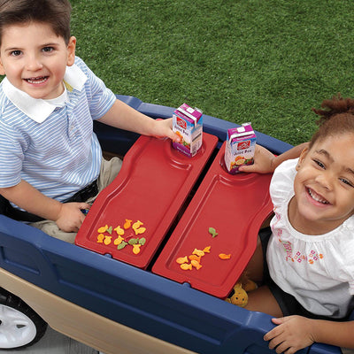 Step2 Whisper Ride Touring Wagon II 3-in-1 Toddler Outdoor Canopy Pull Wagon