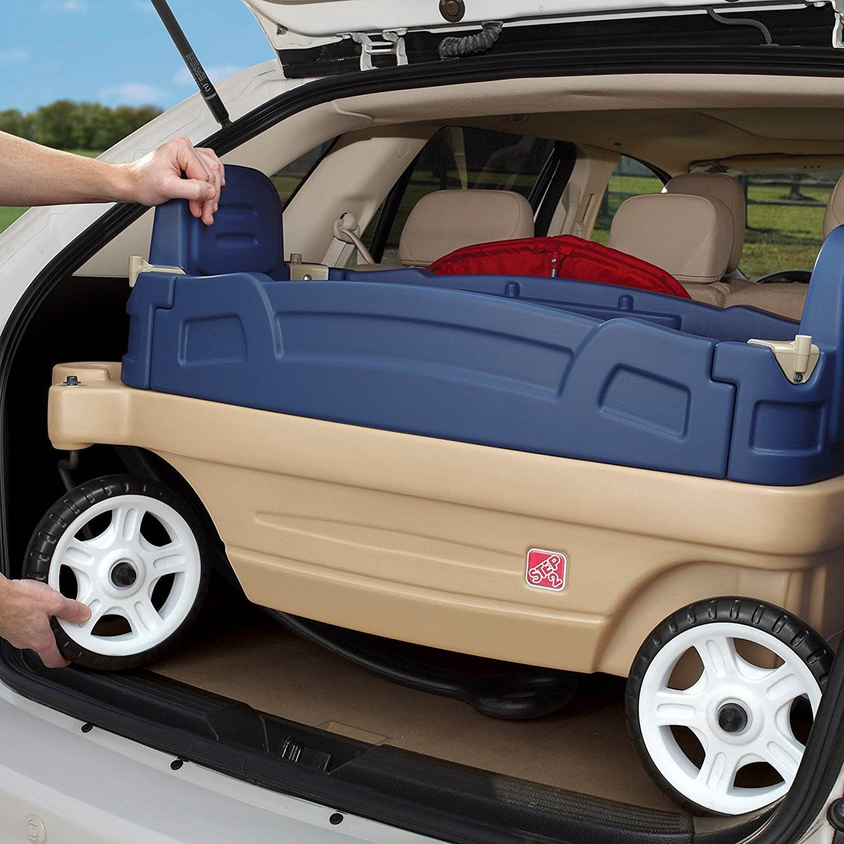 Step2 Whisper Ride Touring Wagon II 3-in-1 Toddler Canopy Pull Wagon (For Parts)