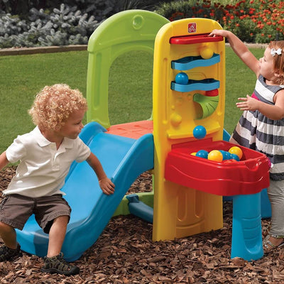 Step2 841900 Kids Play Ball Fun Climber Outdoor Toddler Playground with Slide