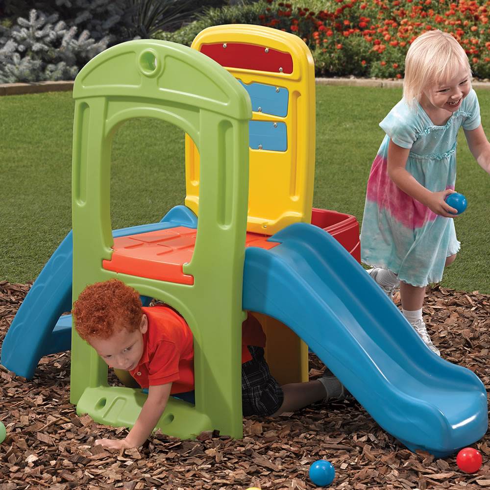 Step2 841900 Kids Play Ball Fun Climber Outdoor Toddler Playground with Slide