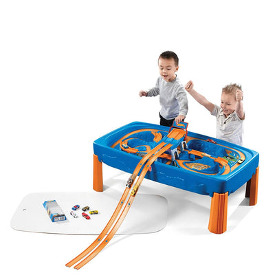 Step2 Children Kids Hot Wheels Car and Race Track Toy and  Play Table (Open Box)