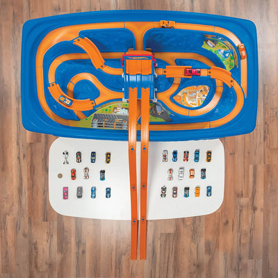 Step2 Children Kids Hot Wheels Car and Race Track Toy and  Play Table (Open Box)