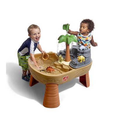 Step2 Dino Dig Sand and Water Play Outdoor Toddler Kid Activity Table Play Set