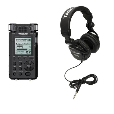 Tascam Handheld Digital Audio Recorder + Recording Studio Headphones