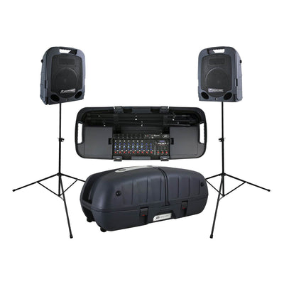 Peavey Escort 6000 PA System with Mixers, 2 Speakers, 2 Stands, 2 Mic Stands